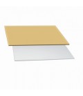 SOTTOTORTA RETTANGOLARE ORO ARGENTO 37X50 CM