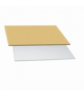 SOTTOTORTA RETTANGOLARE ORO ARGENTO 40X60 CM