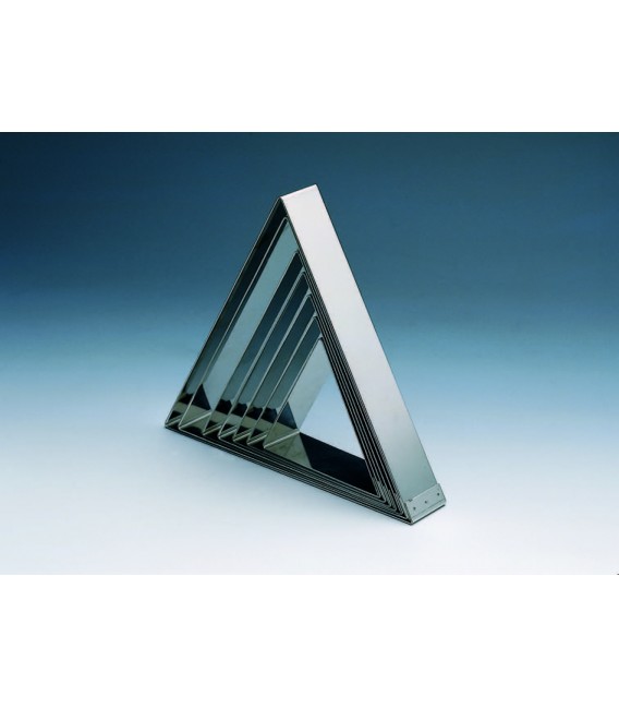 FASCIA INOX TRIANGOLO 17 X 20 H 5 CM