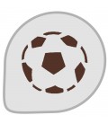 STENCIL IN PLASTICA PALLONE CALCIO