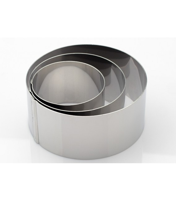 CERCHIO INOX DIAMETRO 10 X H 4,5 CM