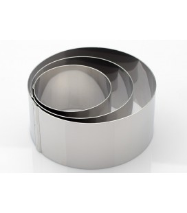 CERCHIO INOX DIAMETRO 8 X H 4,5 CM