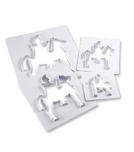 STAMPO CAVALLO SAN MARTINO IN PLASTICA 110X125 MM