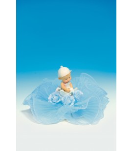 CAKE TOPPER BATTESIMO CELESTE