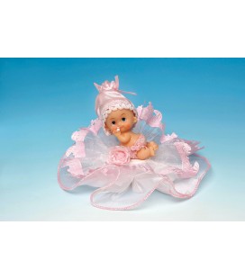 CAKE TOPPER BATTESIMO ROSA