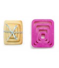 SET 4 TAGLIAPASTA RETTANGOLO LISCIO