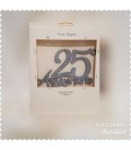 CAKE TOPPER NUMERO 25 ANNIVERSARIO