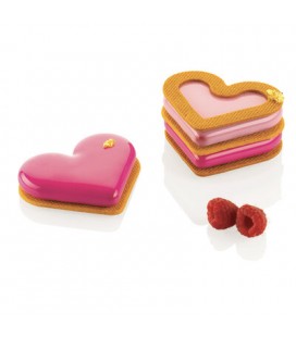 MINI LOVE STORY - SILICONE MOULD N.8 80X66 H 12 MM + CUTTER