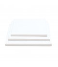 SOTTOTORTA RIGIDO QUADRATO  25x25 CM SPESSORE 1,2 CM