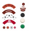 KIT 36 PZ PIROTTINI+PICKS+ WRAPPERS