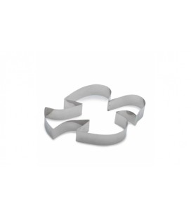 SAGOMA INOX COLOMBA CON 2 ALI